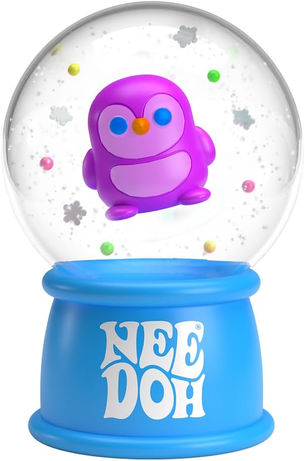 Squishmas Squish N' Snow Globes - Christmas Squeeze Toy - Assorted Colors - Ages 3 to Adult (Pack of 1) L0
